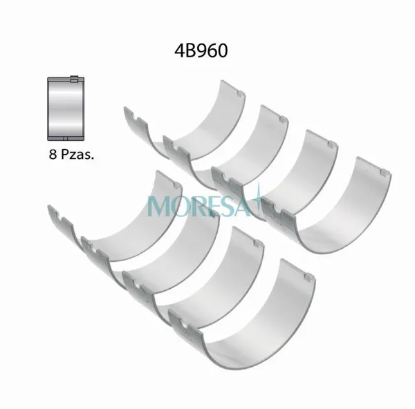 Cojinetes de biela marca Moresa 4B960 STD