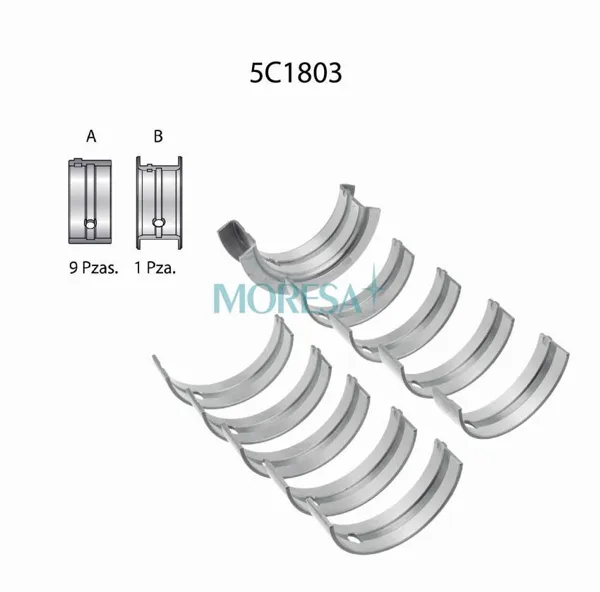 Cojinetes de bancada marca Moresa 5C1803 STD