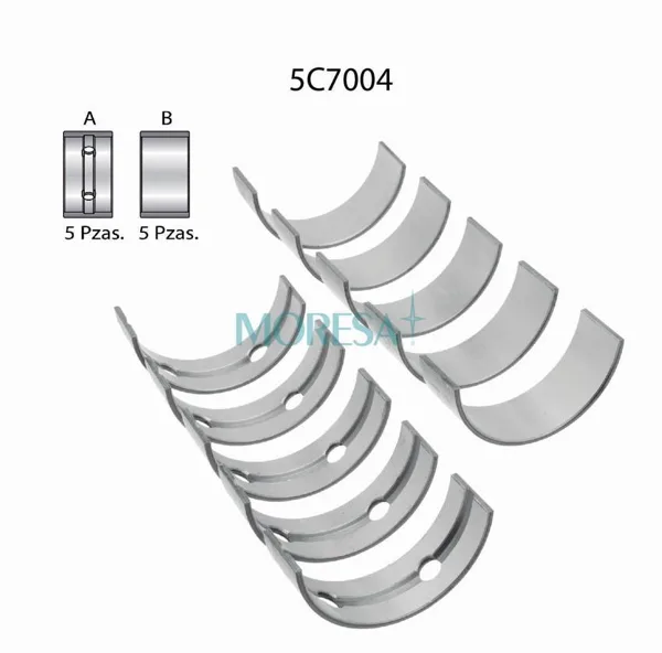 Cojinetes de bancada marca Moresa 5C7004 STD