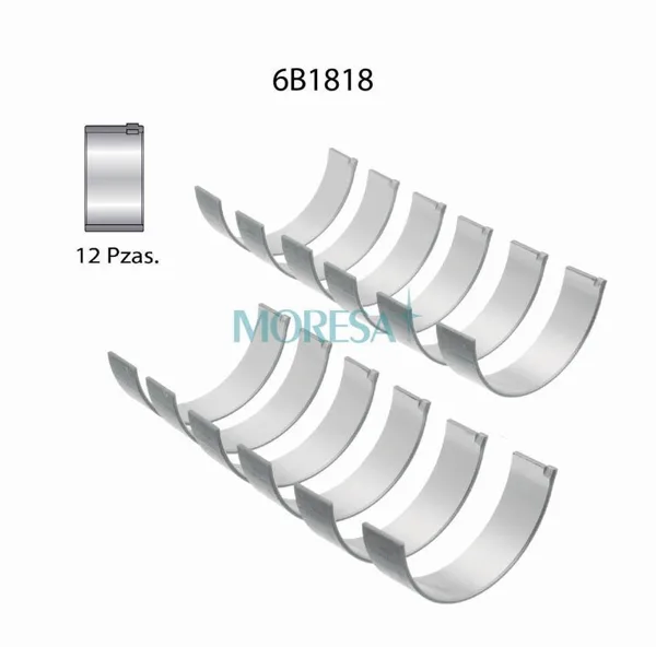 Cojinetes de biela marca Moresa 6B1818 STD