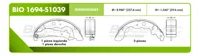 Zapata para freno Bioceramic FT