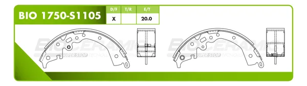 Zapata para freno Bioceramic FT BIO 1750-S1105