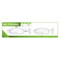 Pastilla para freno de disco Bioceramic, Formula Ceramic LowMet, Delantera
