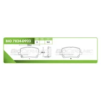 Pastilla para freno de disco Bioceramic, Formula Cerámica Orgánica, Delantera