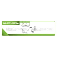 Pastilla para freno de disco Bioceramic, Formula Ceramic LowMet, Trasera