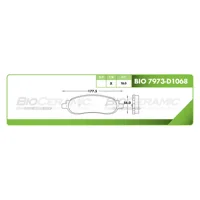 Pastilla para freno de disco Bioceramic, Formula Hibrida LowMet, Trasera