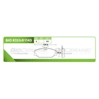Pastilla para freno de disco Bioceramic, Formula Ceramic LowMet, Delantera