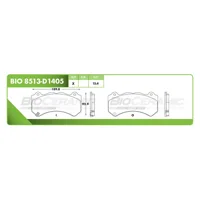 Pastilla para freno de disco Bioceramic, Formula Ceramic LowMet, Delantera