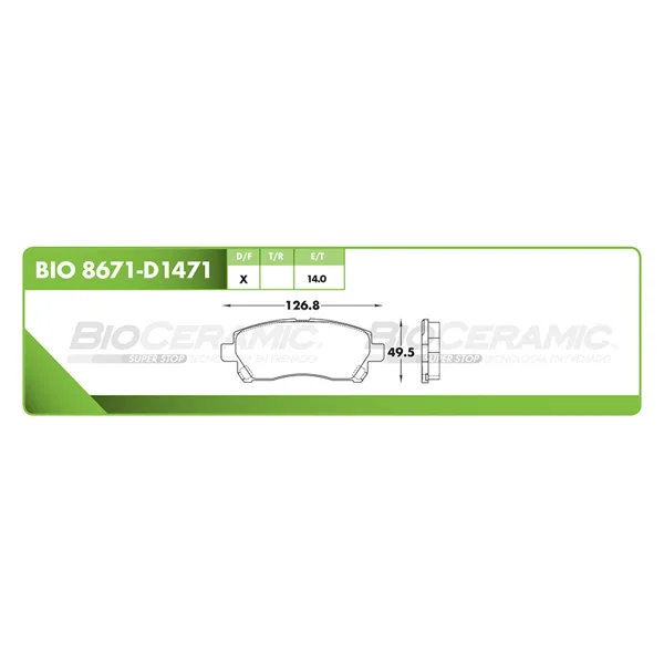 Balata Bioceramic Bio 8671-D1471 BIO 8671-D1471