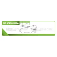 Pastilla para freno de disco Bioceramic, Formula Hibrida LowMet, Delantera