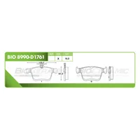 Pastilla para freno de disco Bioceramic, Formula Ceramic LowMet, Trasera