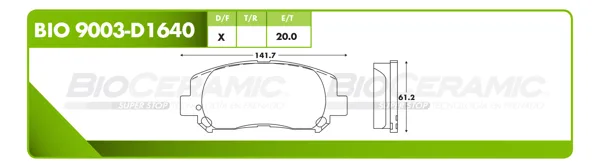 Balata Bioceramic Bio 9003-D1640 BIO 9003-D1640