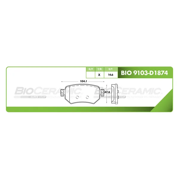 Balata Bioceramic Bio 9103-D1874 BIO 9103-D1874