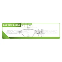 Pastilla para freno de disco Bioceramic, Formula Ceramic LowMet, Trasera