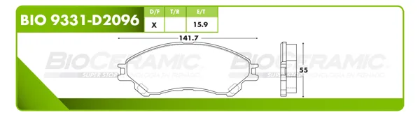 Balata Bioceramic Bio 9331-D2096 BIO 9331-D2096