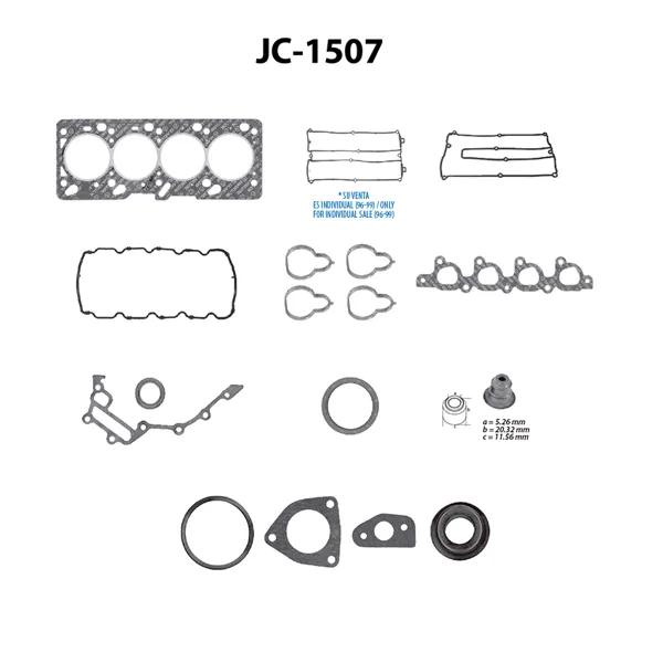 Juego completo para motor JC-1507