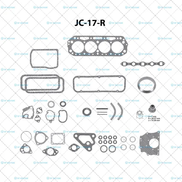 Juego completo para motor JC-17-R