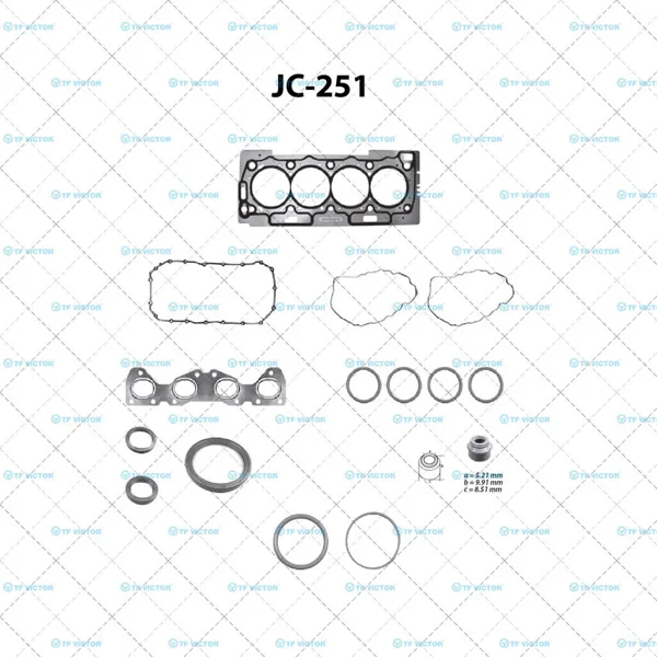 Empaque Completo Tf Victor Jc-251 JC-251