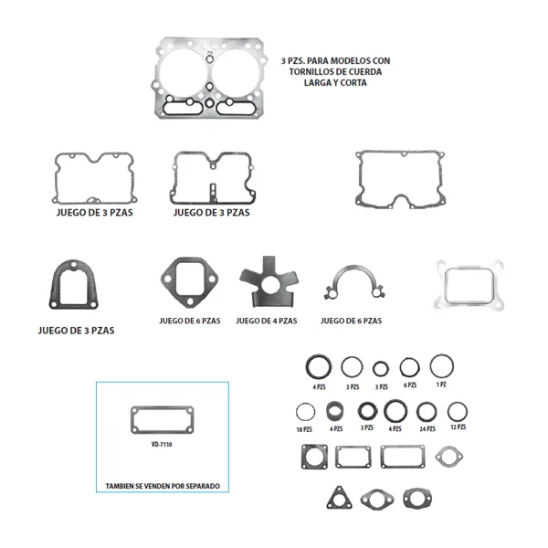 Juego completo para motor JC-4704