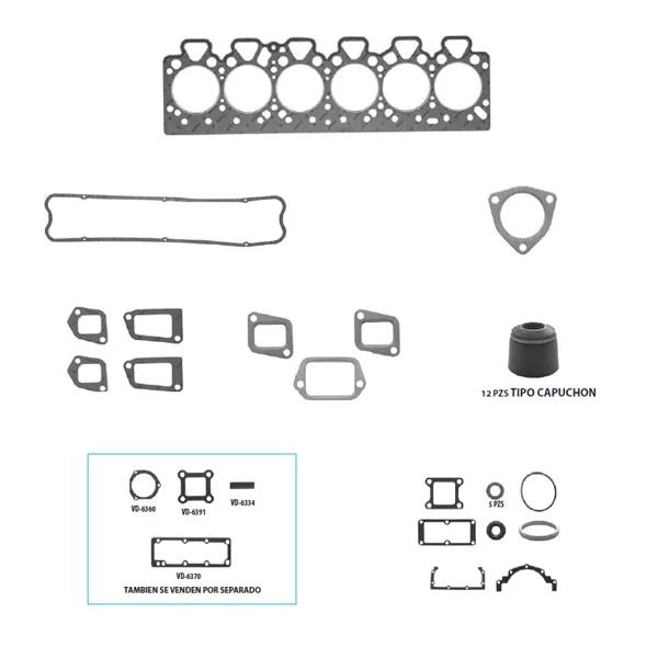 Juego completo para motor JC-6083-2R