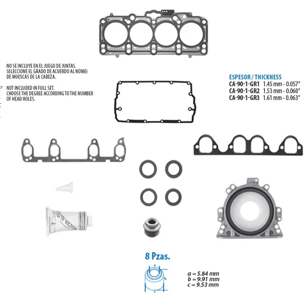 Juego completo para motor JC-90-1