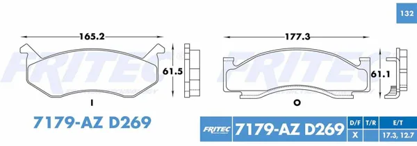 Balata Fritec M-7179-Az M-7179-AZ