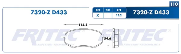 Balata Fritec M-7320-Z M-7320-Z