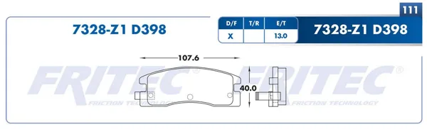 Balata Fritec M-7328-Z1 M-7328-Z1