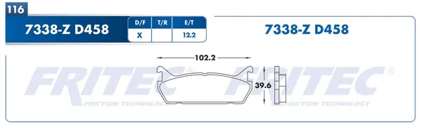 Balata Fritec M-7338-Z M-7338-Z