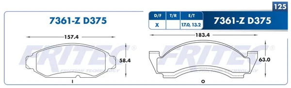 Balata Fritec M-7361-Z M-7361-Z
