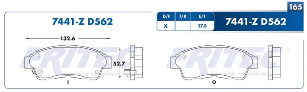 Balata Fritec M-7441-Z M-7441-Z