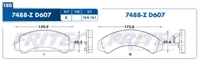 Pastilla para freno de disco Fritec, Formula Semimetallic Azul, Delantera