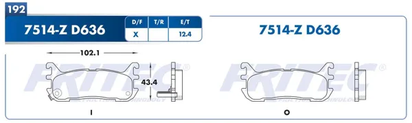 Balata Fritec M-7514-Z M-7514-Z