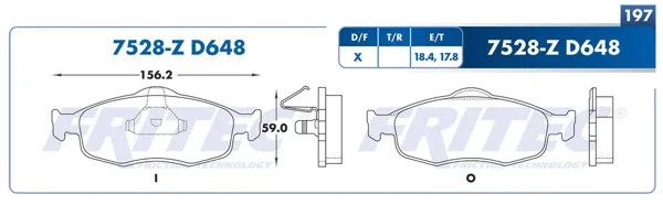 Balata Fritec M-7528-Z M-7528-Z