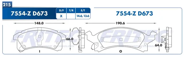 Balata Fritec M-7554-Z M-7554-Z