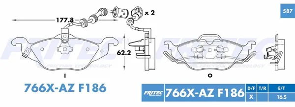 Balata Fritec M-766X-Az M-766X-AZ