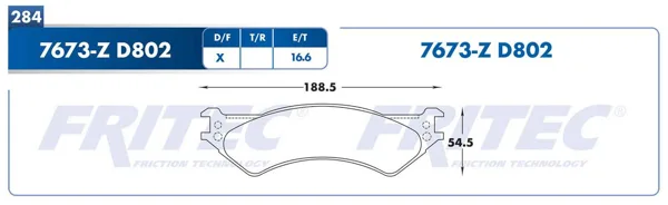 Balata Fritec M-7673-Z M-7673-Z