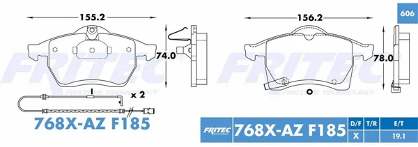 Balata Fritec M-768X-Az M-768X-AZ