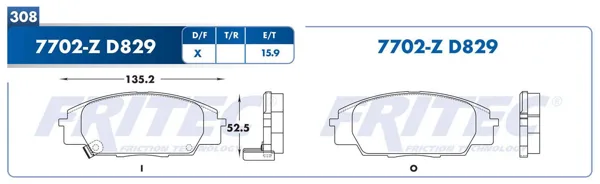 Balata Fritec M-7702-Z M-7702-Z
