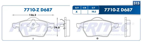 Balata Fritec M-7710-Z M-7710-Z