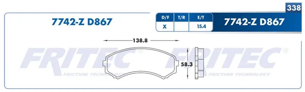 Balata Fritec M-7742-Z M-7742-Z