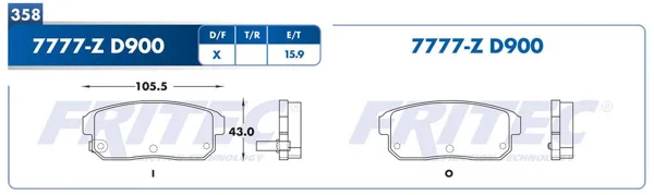 Balata Fritec M-7777-Z M-7777-Z