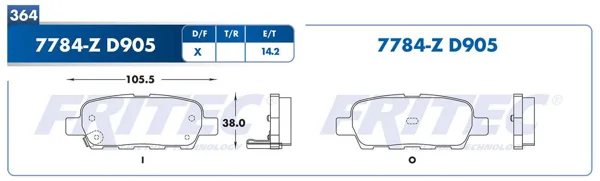 Balata Fritec M-7784-Z M-7784-Z