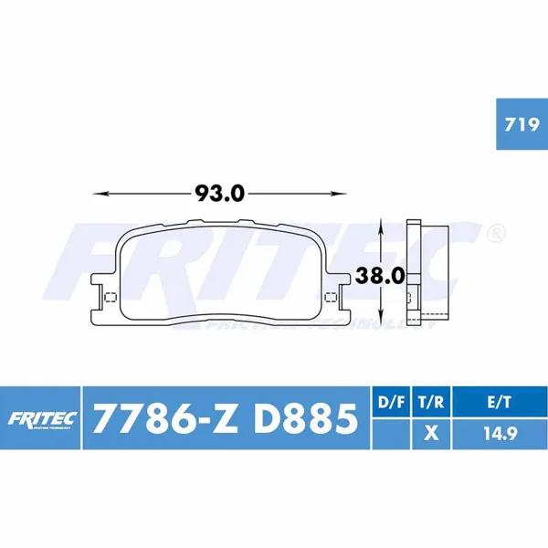 Balata Fritec M-7786-Z M-7786-Z