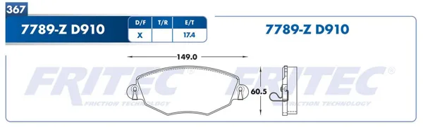 Balata Fritec M-7789-Z M-7789-Z