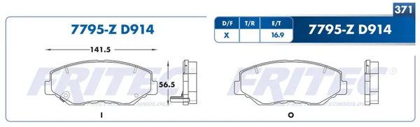 Balata Fritec M-7795-Z M-7795-Z