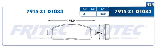 Balata Fritec M-7915-Z1 M-7915-Z1
