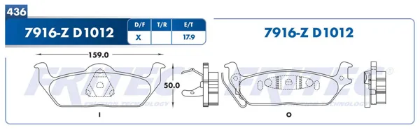 Balata Fritec M-7916-Z M-7916-Z