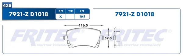 Balata Fritec M-7921-Z M-7921-Z