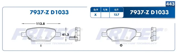 Balata Fritec M-7937-Z M-7937-Z